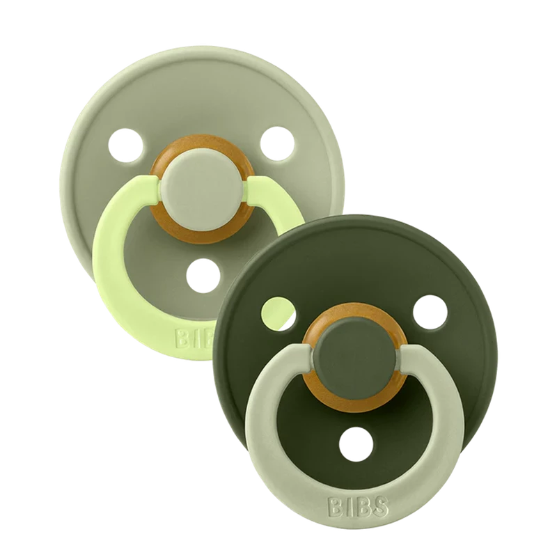 BIBS Studio Colour 2 PACK Fusion Latex Size 2 Sage Hunter Green mix