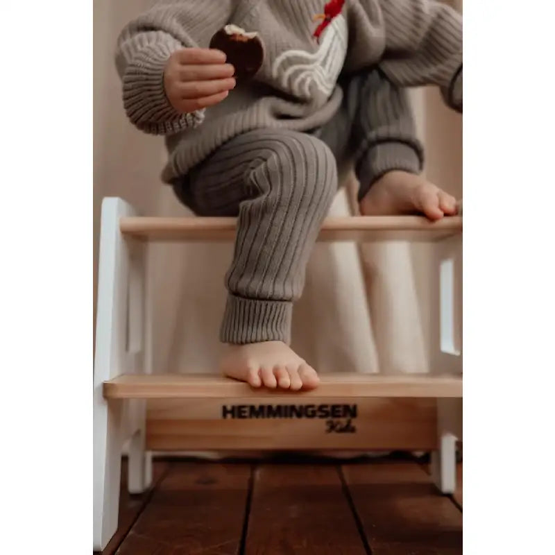Børneskammel hvid
