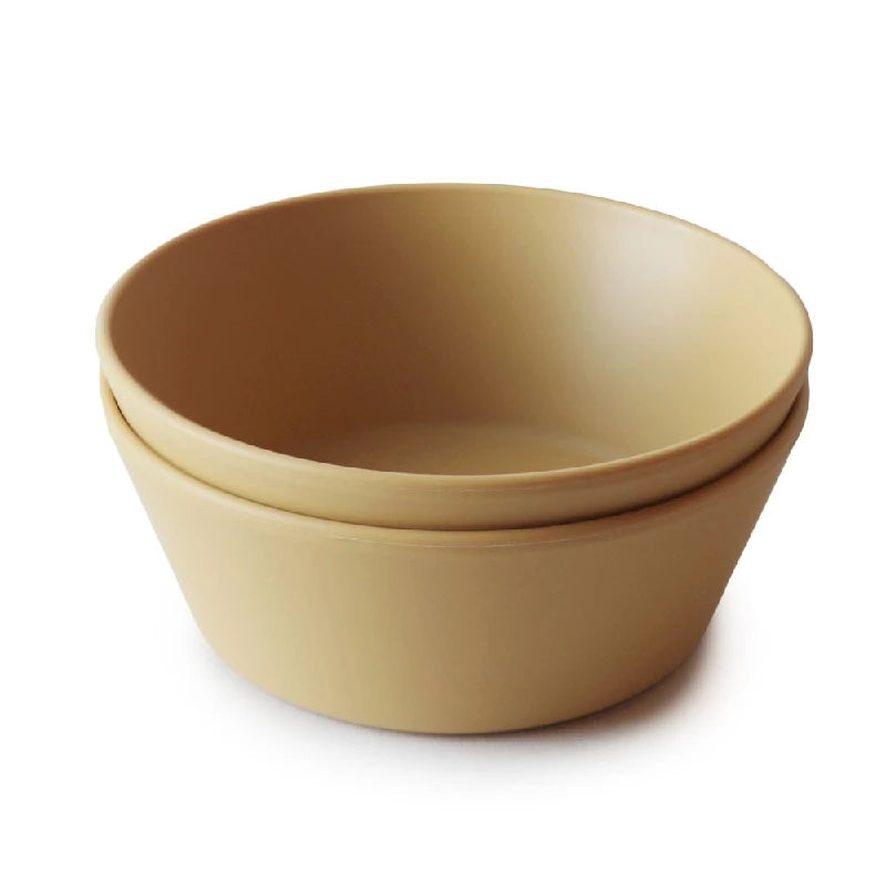 Mushie Skål Mustard 2 pcs