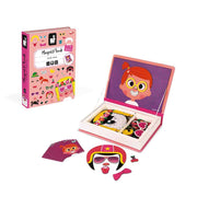 Janod Magnetibook - Girl’s Crazy Faces
