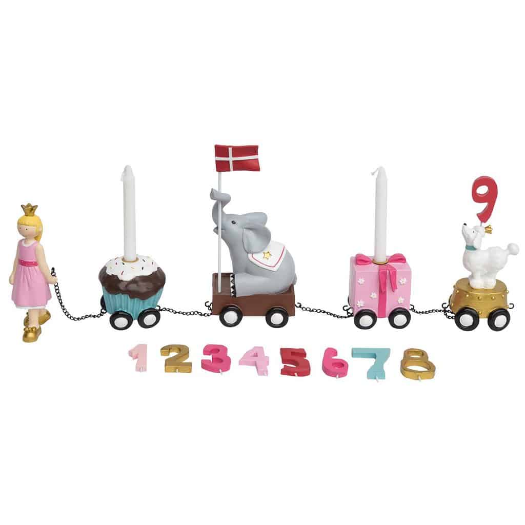 Kids by Friis fødselsdagstog Prinsesse med 9 tal