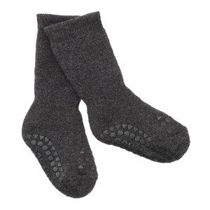 Skridsikre Strømper Tyk Bomuld - Dark Grey