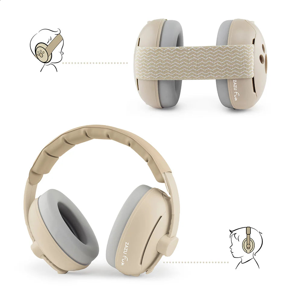 Zazu Høreværn Baby- og Junior - Beige